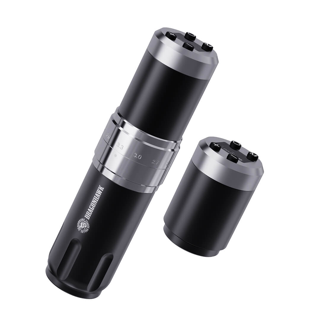 Dragonhawk Wireless Tattoo Pen Machine with 7 Stroke Length | Fold 3-2 Batteries