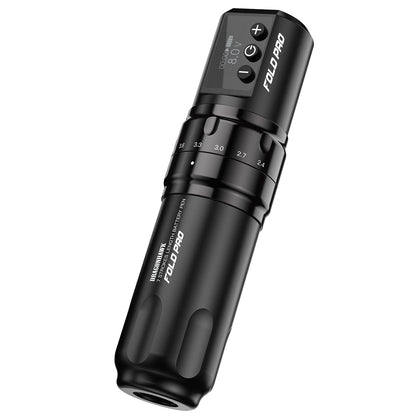 Dragonhawk Wireless Tattoo Pen Machine with 7 Stroke Lengths | Fold Pro (2 Batteries ver.)